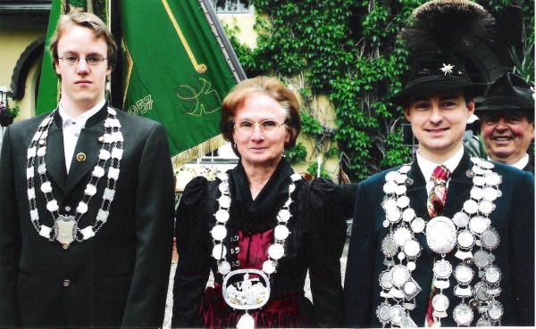 Foto der K&ouml;nige 2008, Christian D&ouml;scher, Helga Stra&szlig;er, Richard Dietzsch