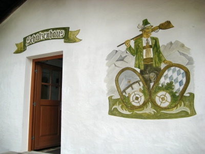 Foto des offenen Sch&uuml;tzenhauseingangs f&uuml;r Jedermann am Tag des Sch&uuml;tzen