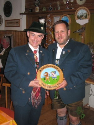 FotoRichard Dietzsch, Gewinner der Saisonscheibe mit Sch&uuml;tzenmeister Hans Steinbrecher