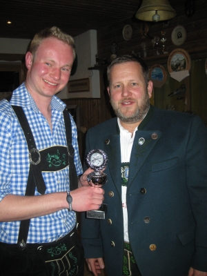 Foto Florian Conrad mit Sch&uuml;tzenmeister Hans Steinbrecher