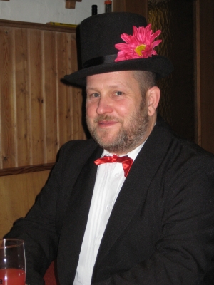 Foto Vorstand Hans Steinbrecher als 'Zirkusdirektor'