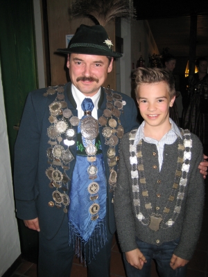 Foto Sch&uuml;tzenk&ouml;nig Zimmermann Hermann und Jugendsch&uuml;tzenk&ouml;nig Scharpf Michael