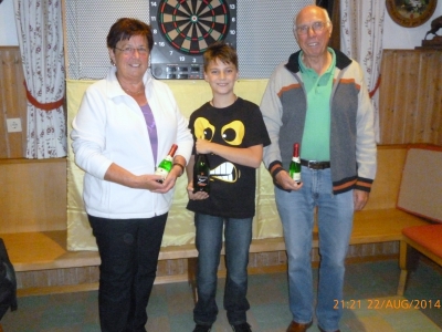 Foto mit den Siegern vom Darten