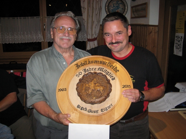 Foto mit Gustl Eigner und Hermann Zimmermann