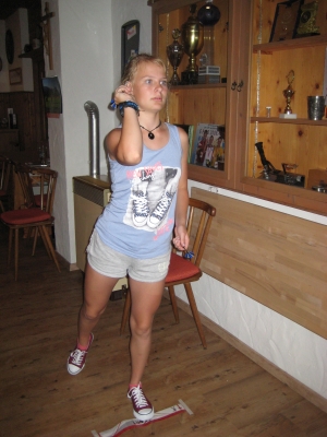 Foto Sommermehrkampf 2017, Darten, Sto&szlig;buddeln