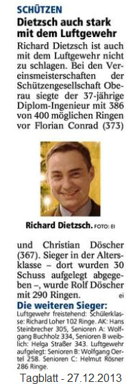 Artikel im Garmisch-Partenkirchner Tagblatt