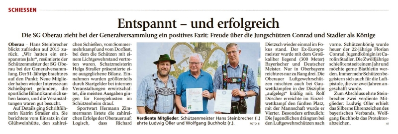 Artikel im Garmisch-Partenkirchner Tagblatt