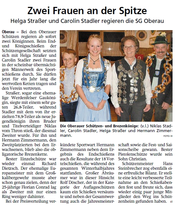 Artikel im Garmisch-Partenkirchner Tagblatt