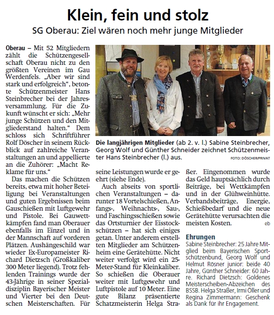 Artikel im Garmisch-Partenkirchner Tagblatt