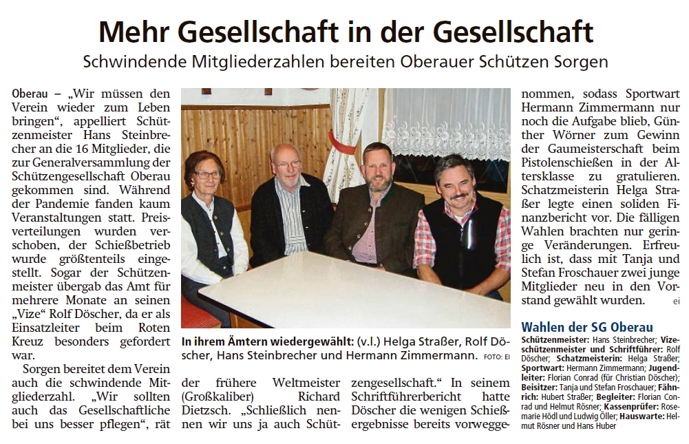 Artikel im Garmisch-Partenkirchner Tagblatt